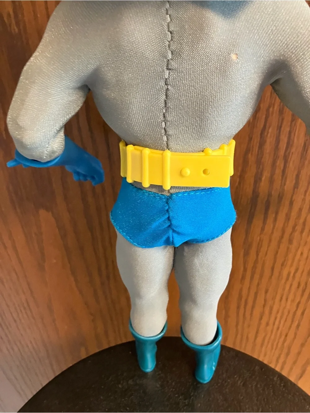 Posable Batman Figure Doll 12” Vintage 90s Toy - Blue Suit DC Comics Embroidered